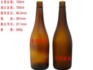 (750ml酵素瓶,酵素玻璃瓶,酵素口服液瓶)